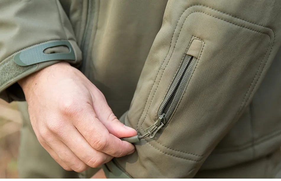 SAMUEL SET | Dikke Softshell Winterjas + Broek Heren | Militaire Stormjas | Waterdichte Broek + Jas
