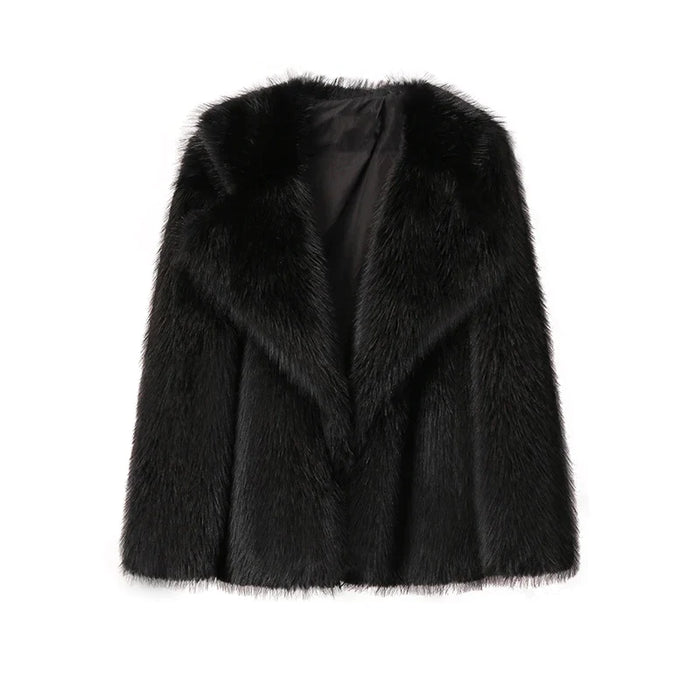 OPHELIA | Luxe Merk Winterjas Dames | Gradiënt Dierenkleur Nepbont | Losse Oversized Lange Pluizige Overjas Bovenkleding