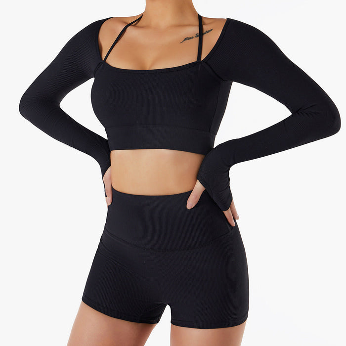 VITALITY | Vrouwen Sportieve Sneldrogende Top met Borstpad - Fitness Kleding met Lange Mouwen