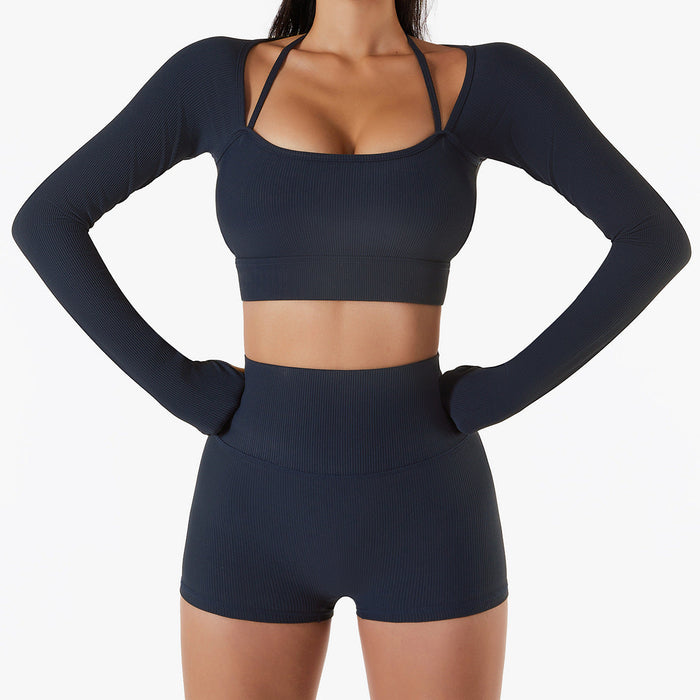 VITALITY | Vrouwen Sportieve Sneldrogende Top met Borstpad - Fitness Kleding met Lange Mouwen