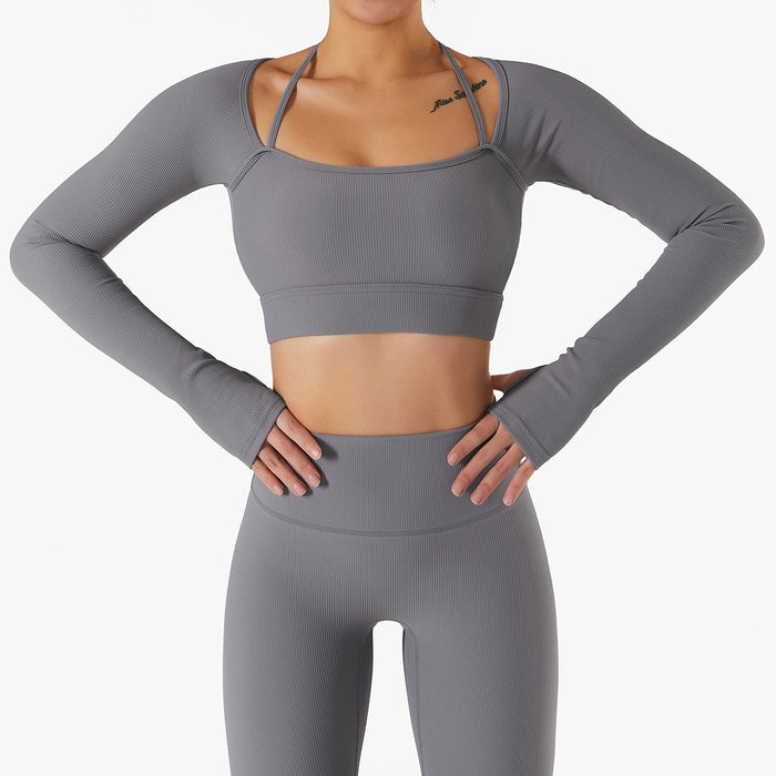 VITALITY | Vrouwen Sportieve Sneldrogende Top met Borstpad - Fitness Kleding met Lange Mouwen