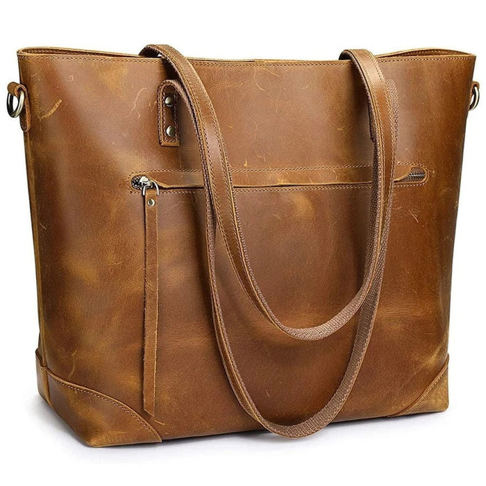 PATRICIA | Tijdloos Leren Vintage Draagtas
