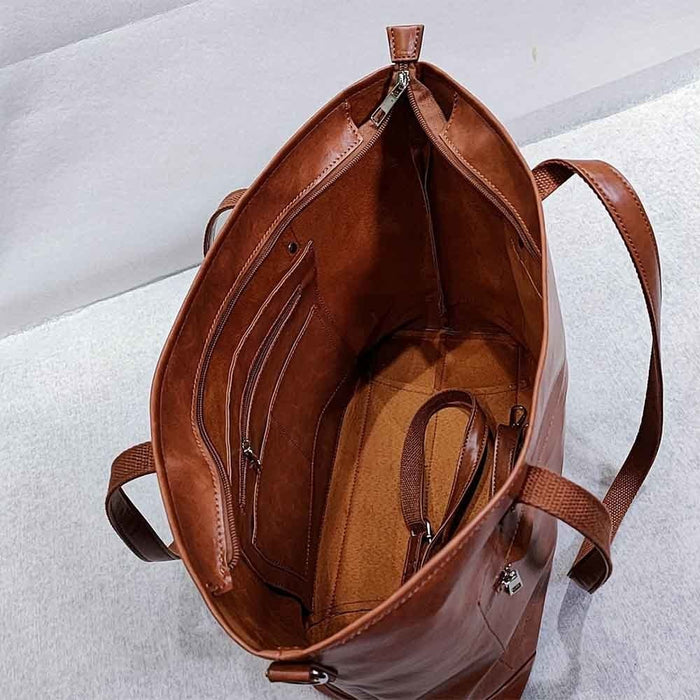 PATRICIA | Tijdloos Leren Vintage Draagtas