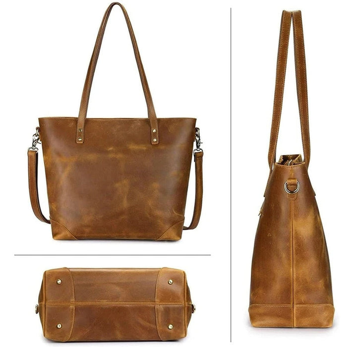 PATRICIA | Tijdloos Leren Vintage Draagtas