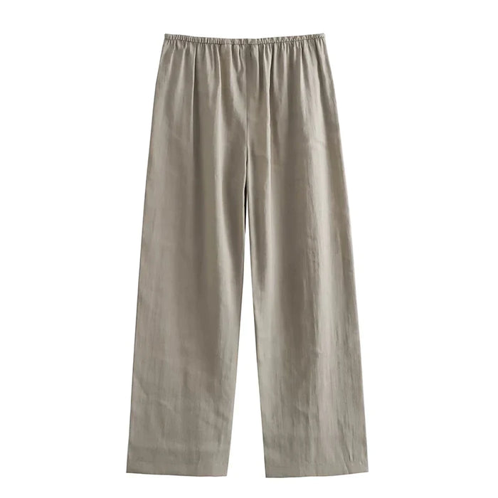 BELLA | Casual Dames Herfst Set - Jas en Rechte Broek met Elastische Taille voor Comfortabele Stijl
