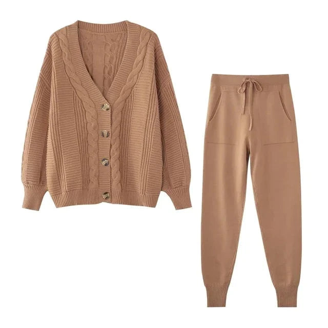 BLISSWEAR | Gebreide 2-delige Trui Set | Warm en Stijlvol | Comfortabel voor de Winter