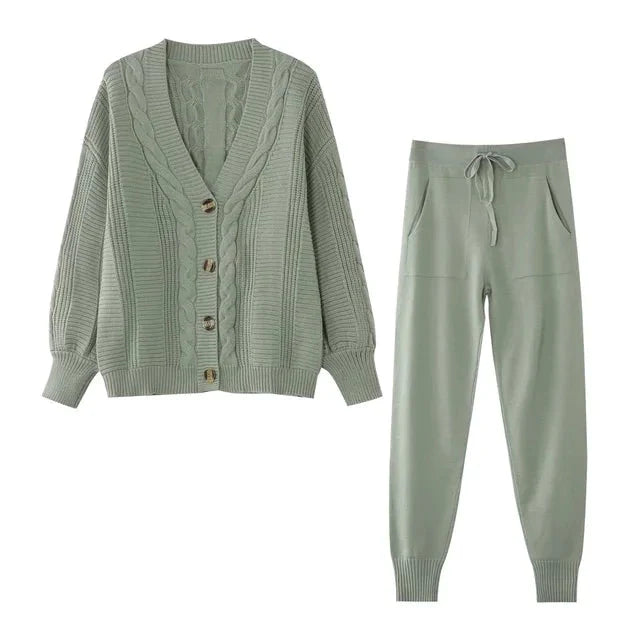 BLISSWEAR | Gebreide 2-delige Trui Set | Warm en Stijlvol | Comfortabel voor de Winter
