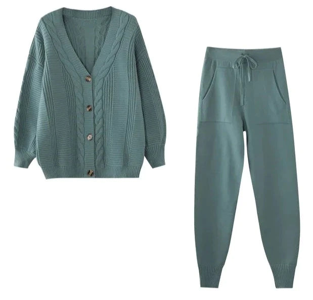 BLISSWEAR | Gebreide 2-delige Trui Set | Warm en Stijlvol | Comfortabel voor de Winter