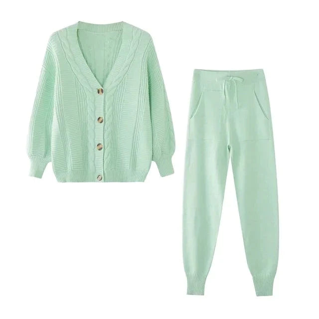 BLISSWEAR | Gebreide 2-delige Trui Set | Warm en Stijlvol | Comfortabel voor de Winter