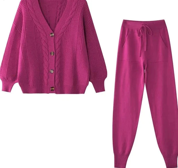 BLISSWEAR | Gebreide 2-delige Trui Set | Warm en Stijlvol | Comfortabel voor de Winter