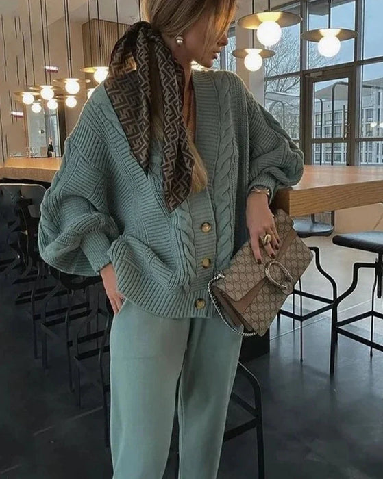 BLISSWEAR | Gebreide 2-delige Trui Set | Warm en Stijlvol | Comfortabel voor de Winter