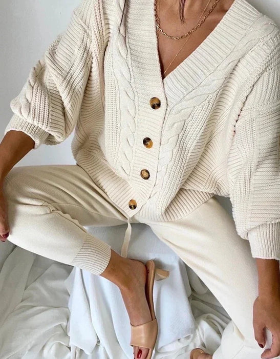 BLISSWEAR | Gebreide 2-delige Trui Set | Warm en Stijlvol | Comfortabel voor de Winter