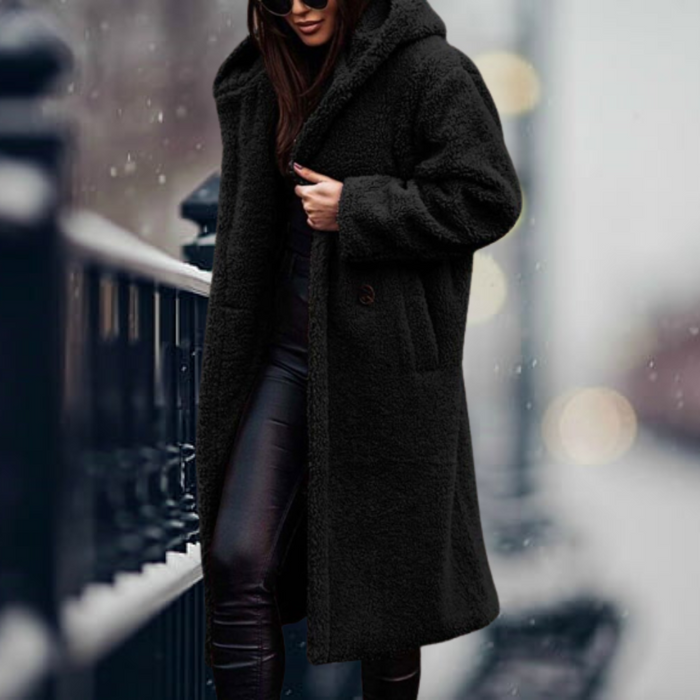 DROOMMODUS | Trendy Katoenen Jas | Gekleurde Teddy Jas | Lange Winterjas