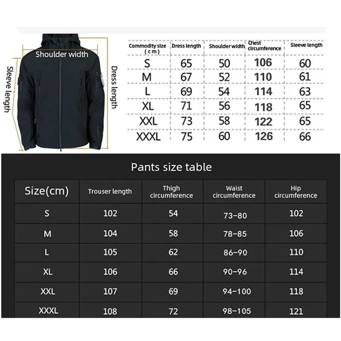 JASPER Set | Softshell Rash Jacket Set met Broek voor Extreme Weersomstandigheden