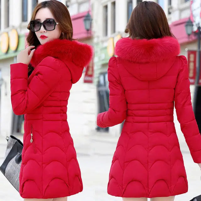 SNOW QUEEN | Trendy Winterjas met Grote Bontkraag voor Dames