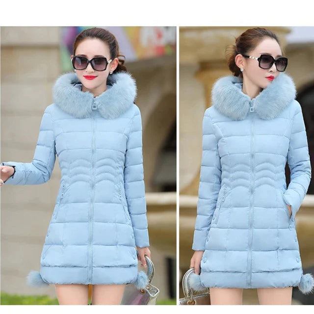 SNOW QUEEN | Trendy Winterjas met Grote Bontkraag voor Dames
