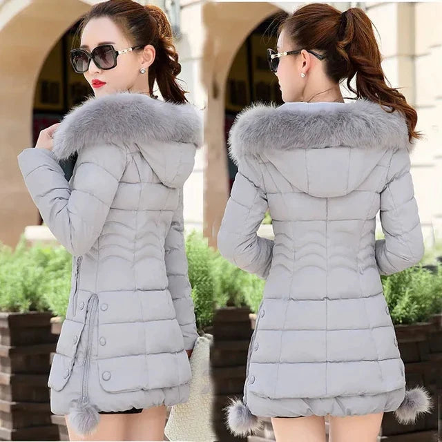 SNOW QUEEN | Trendy Winterjas met Grote Bontkraag voor Dames