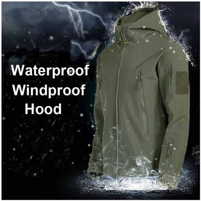 LOUIS | Winter Herfst Fleece Heren Jack | Militair Tactisch Waterdicht Pak
