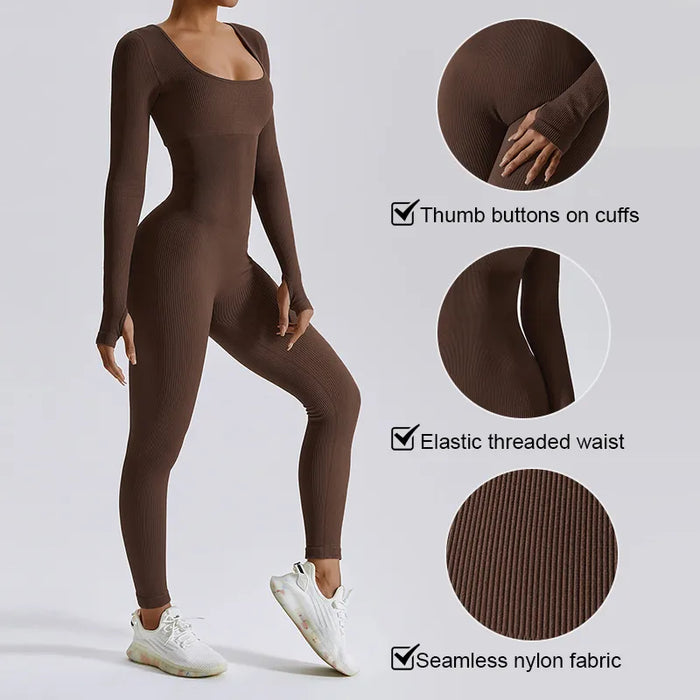 FLEX | Dames Yoga Jumpsuit - Ademende Sport Romper voor Workouts
