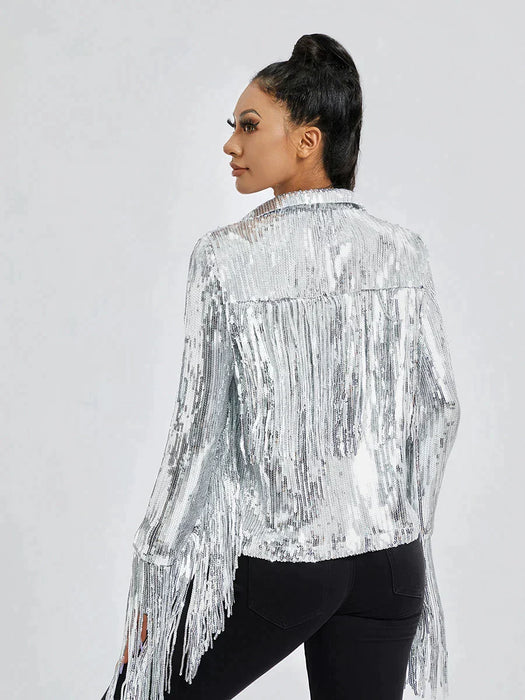 MARYA | Glitter Jasje | Stijlvolle Glitter Blazer | Blazer Met Pailletjes