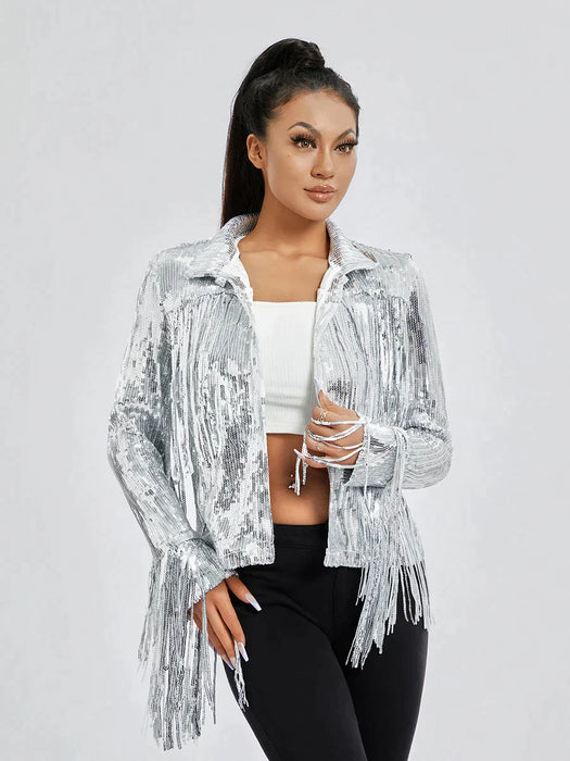 MARYA | Glitter Jasje | Stijlvolle Glitter Blazer | Blazer Met Pailletjes