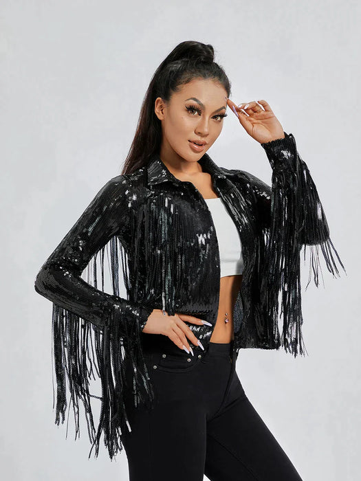 MARYA | Glitter Jasje | Stijlvolle Glitter Blazer | Blazer Met Pailletjes