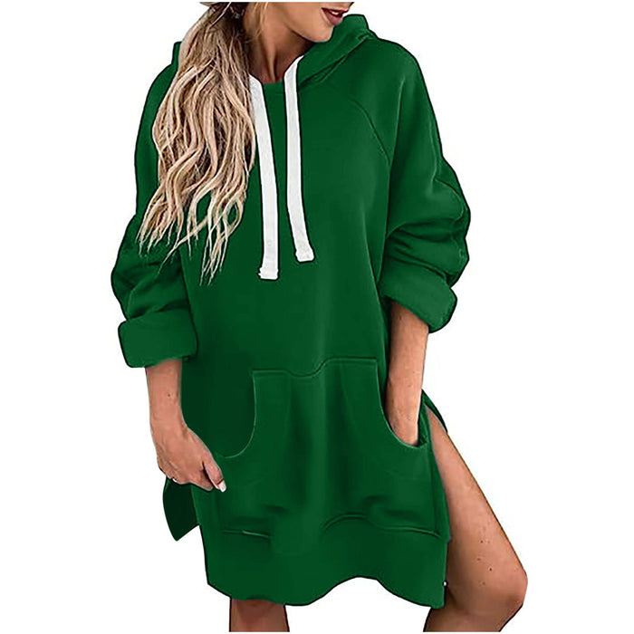 SOFTSTYLE | Ruimvallende Dames Trui met Lange Mouwen | Effen Kleur Trekkoord Top