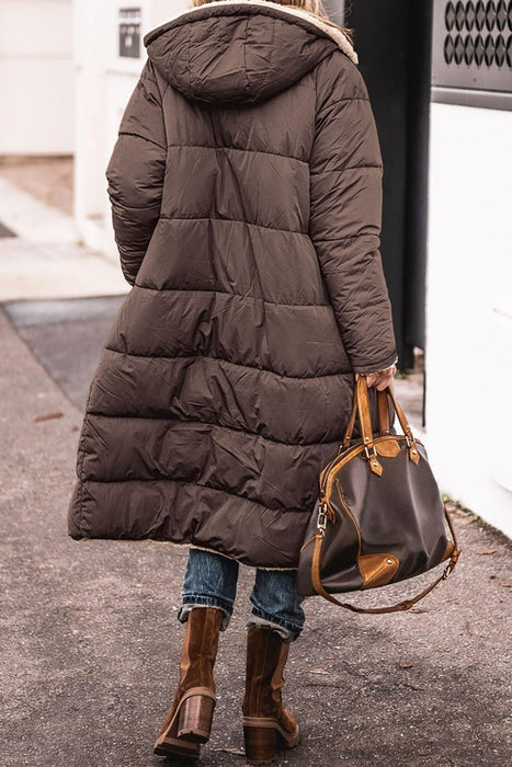 VELVETWARM | Zachte fluwelen winterjas | Dames gevoerde jas met capuchon