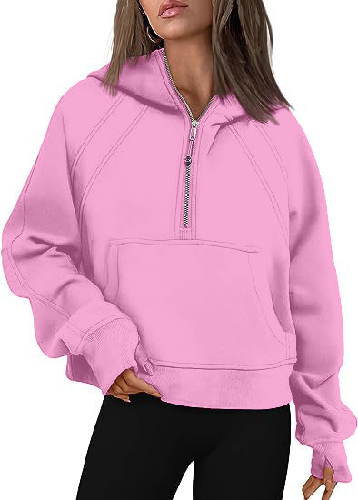 COSY ZIP | Warme Hoodies met Rits en Zak - Comfortabele Sportieve Dames Truien voor Winter en Herfst Outfits