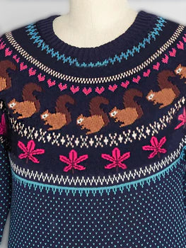 SnowFlurry | Wintertrui - Dames Trui met Ronde Hals en Lange Mouwen