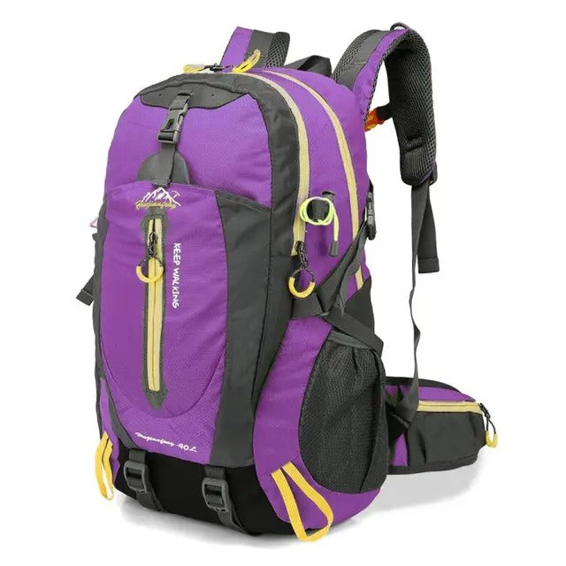 SummitGuard | Waterdichte Klimrugzak 40L | Buitenreis Rugzak Camping Wandelen