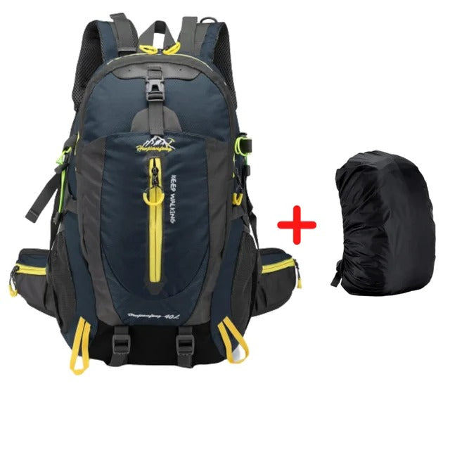 SummitGuard | Waterdichte Klimrugzak 40L | Buitenreis Rugzak Camping Wandelen
