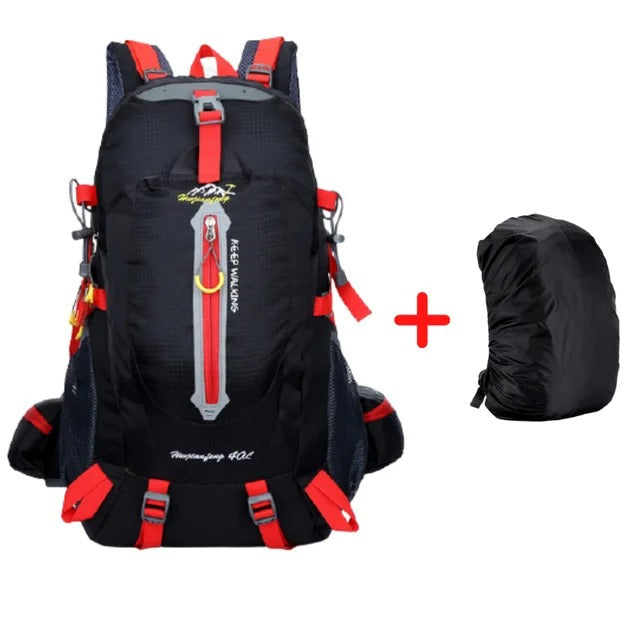 SummitGuard | Waterdichte Klimrugzak 40L | Buitenreis Rugzak Camping Wandelen