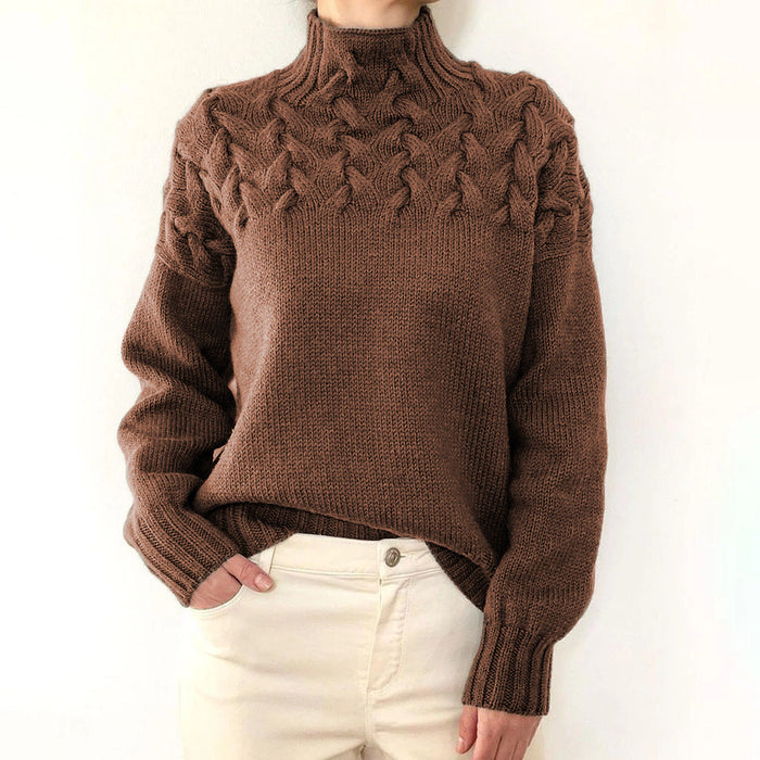 ELEGANTE DAMESMODE | Winterproof Damesjas met Modieuze Kabelgeweven Details | Trendy Katoenen Jas