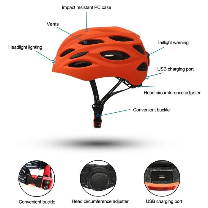 GLOWHELM | Verlichte Fietshelm | Helm Met Verlichting