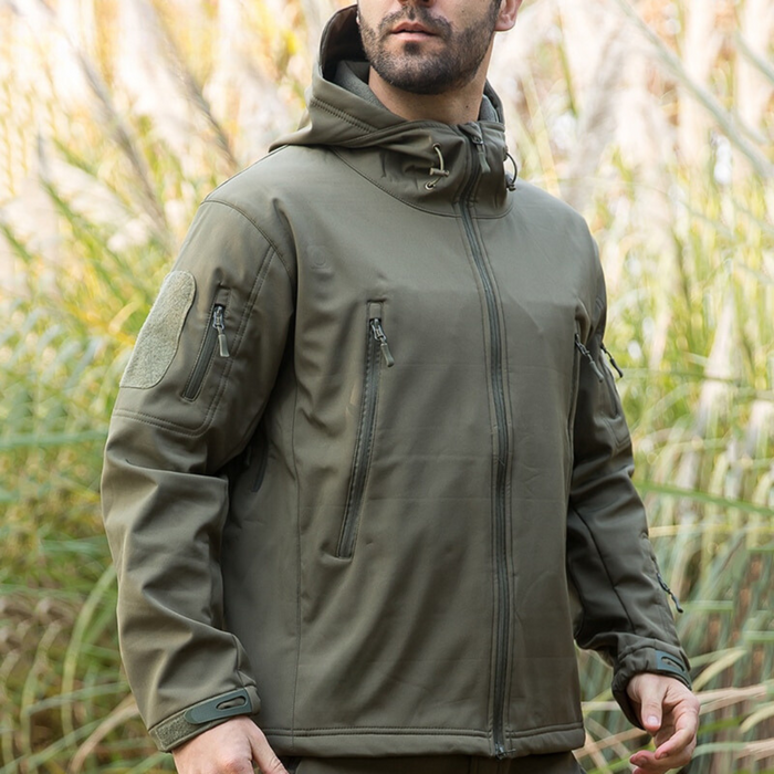 SAMUEL SET | Dikke Softshell Winterjas + Broek Heren | Militaire Stormjas | Waterdichte Broek + Jas